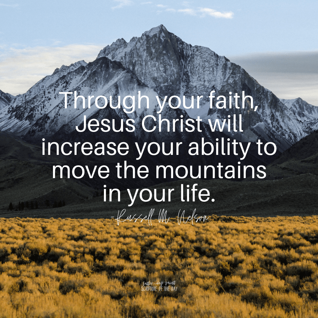 Through Your Faith, Jesus Christ Will Increase Your Ability To Move The ...